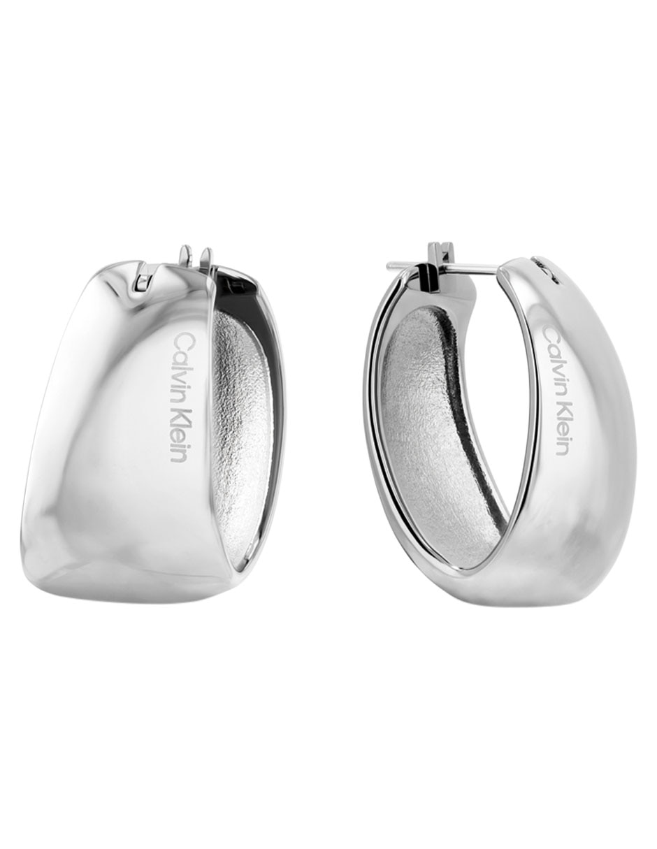 Arracadas Modern Purity con acabado brillante