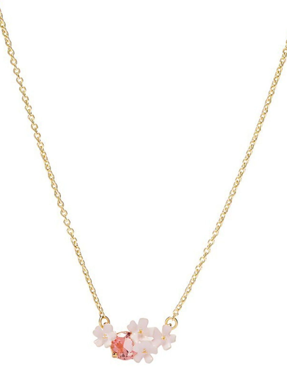 Collar de flor Spring Ball de baño de oro 18 K