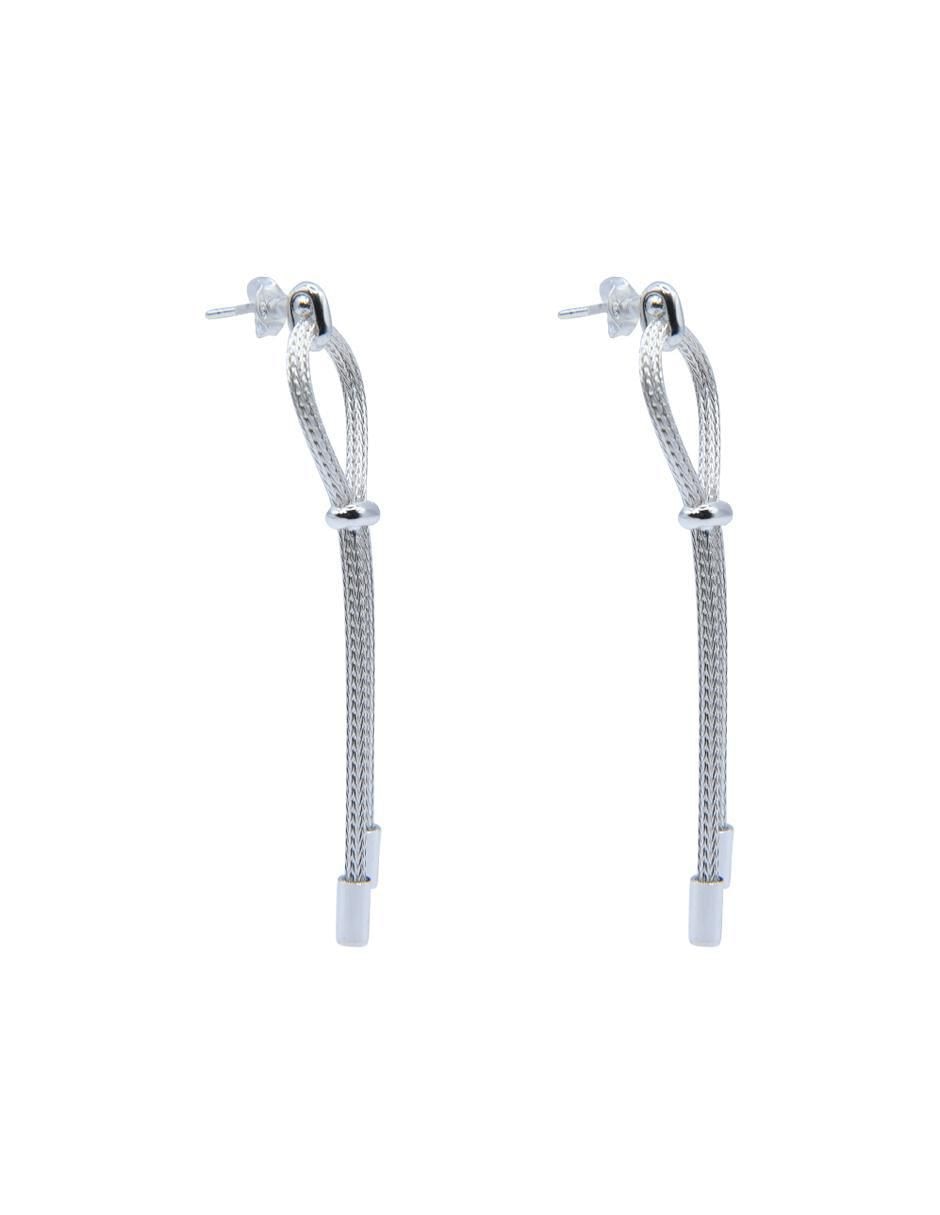 Aretes largos de plata P925 Aretes largos de plata P925