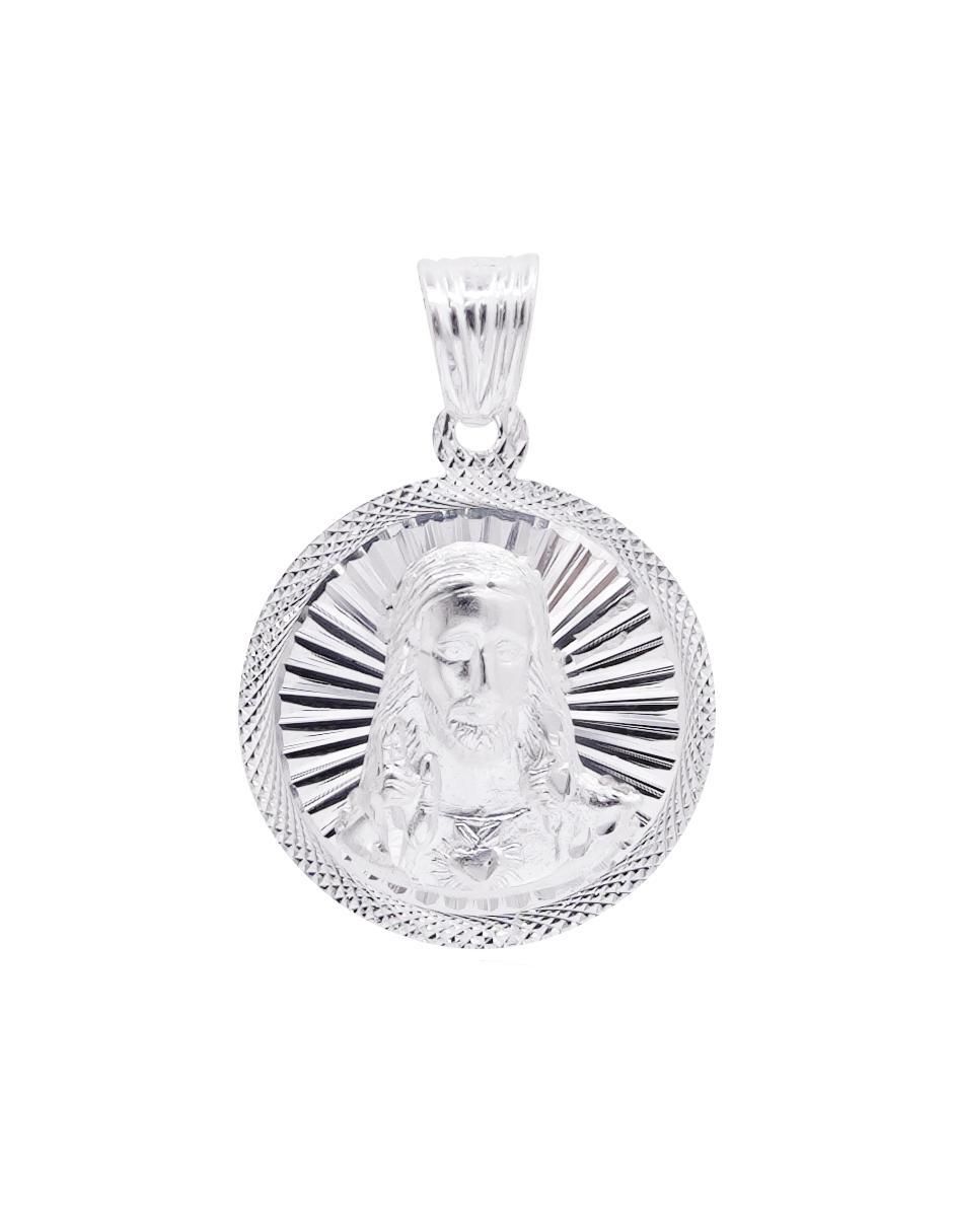 Dije redondo sin colección jesucristo de plata P 925 Dije redondo sin colección jesucristo de plata P 925