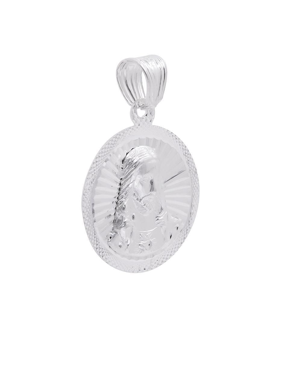 Dije redondo sin colección jesucristo de plata P 925 2