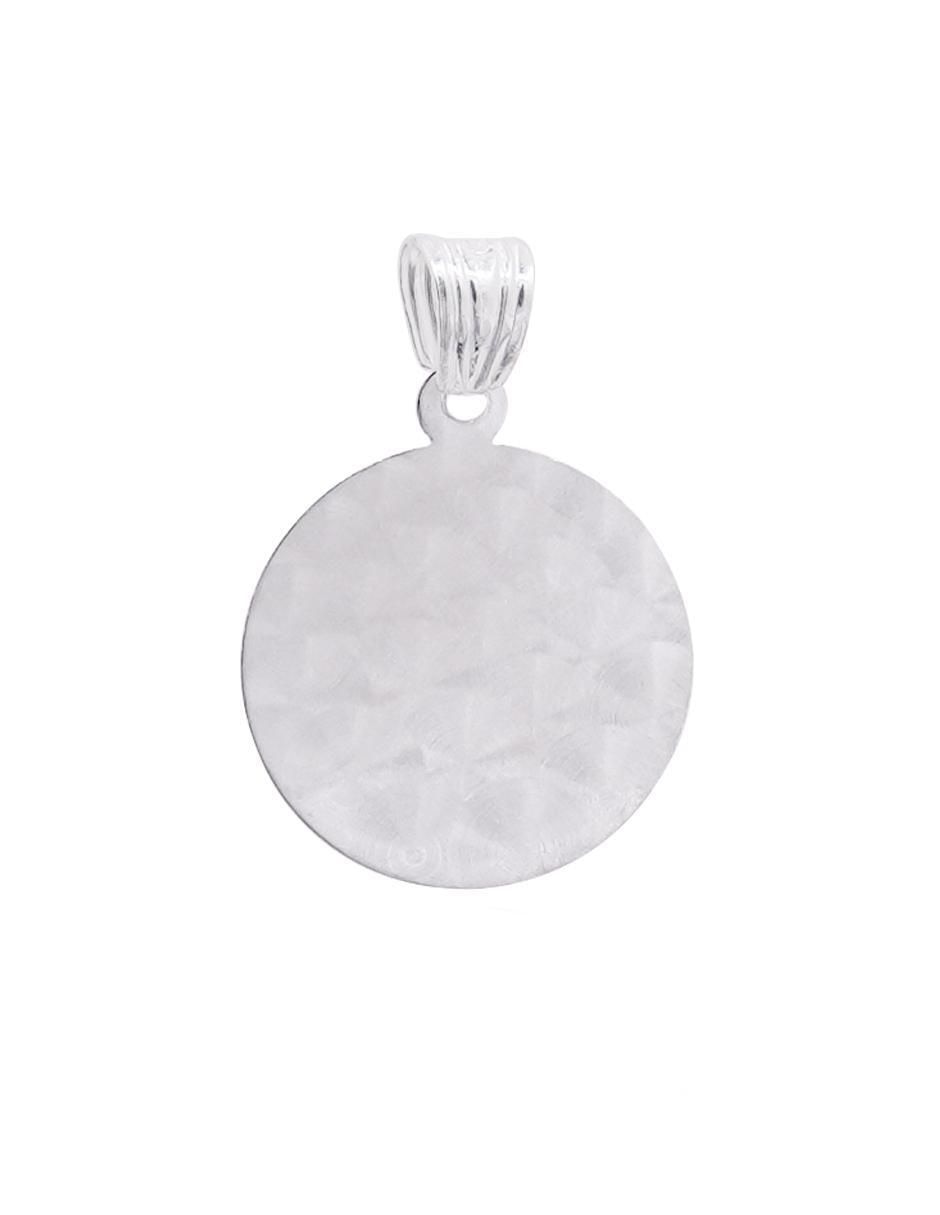 Dije redondo sin colección jesucristo de plata P 925 3