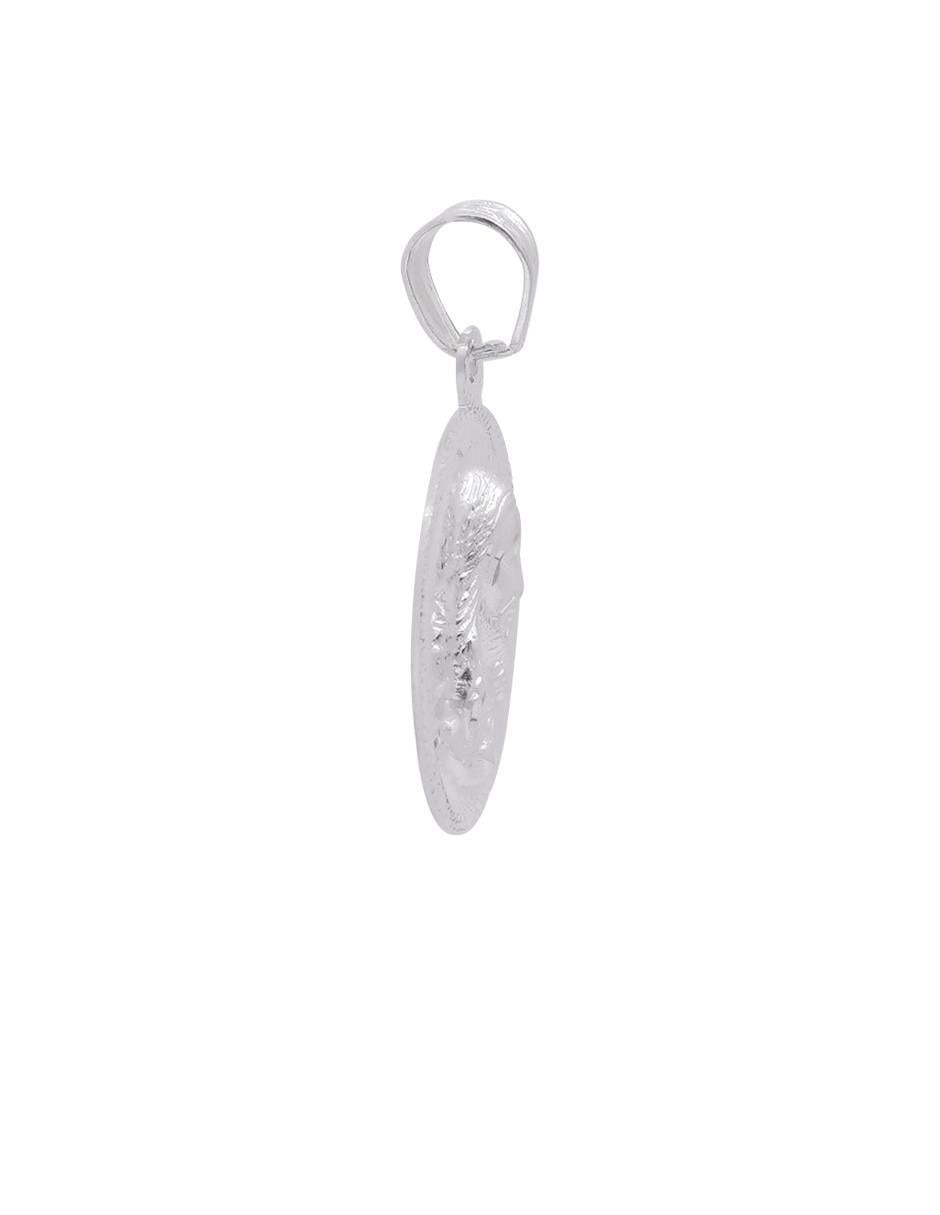 Dije redondo sin colección jesucristo de plata P 925 3