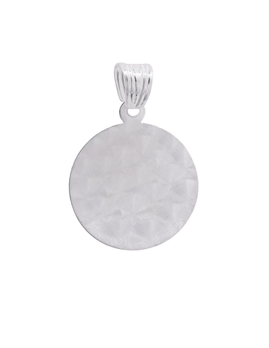 Dije redondo sin colección jesucristo de plata P 925 4