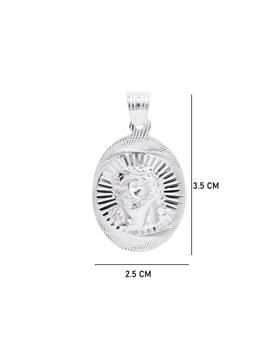 Dije ovalada sin colección jesucristo de plata P 925 5