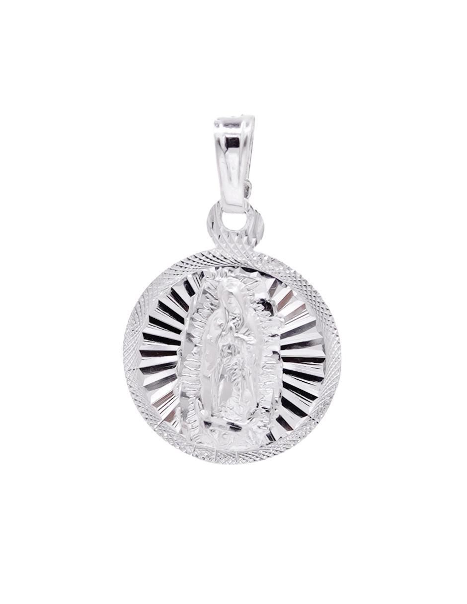 Dije circular sin colección jesucristo de plata P 925 2