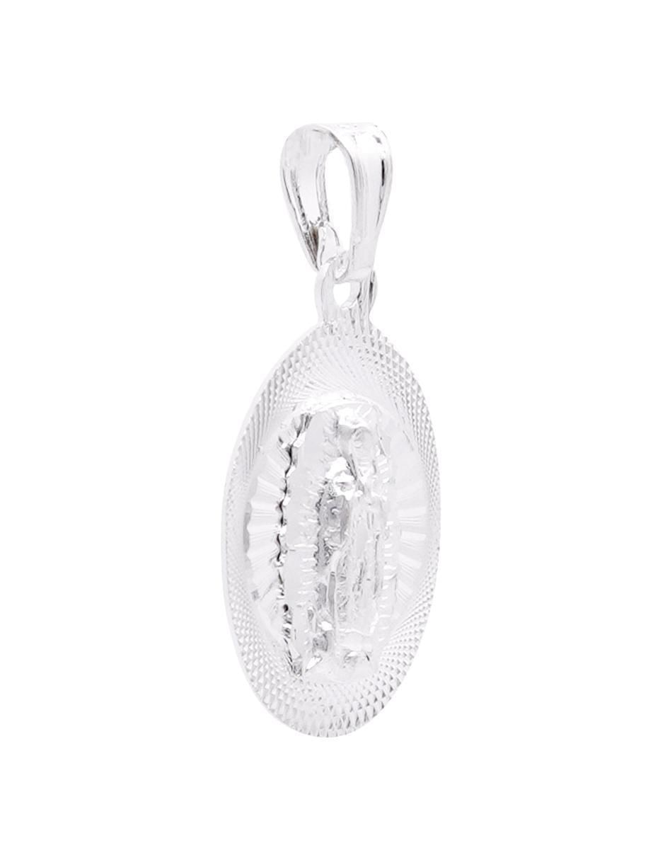 Dije ovalada virgen de guadalupe de plata P 925 2