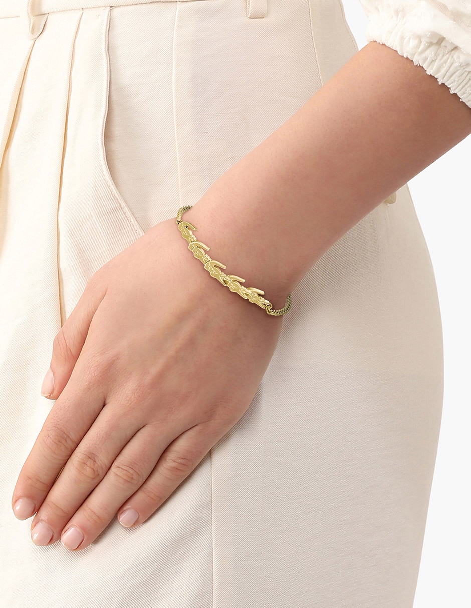 Pulsera Crocodile con acabado brillante 4