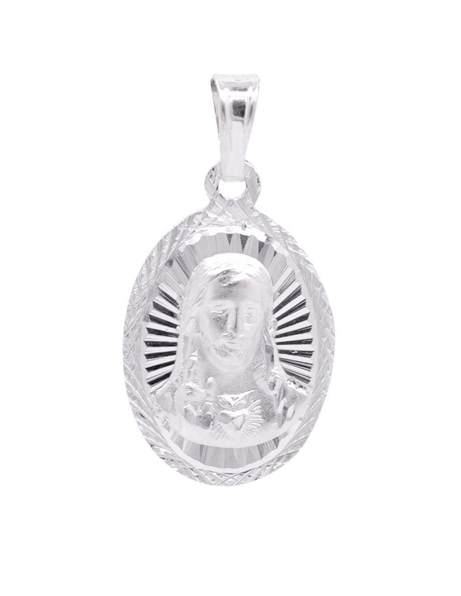 Dije ovalada jesucristo de plata P 925