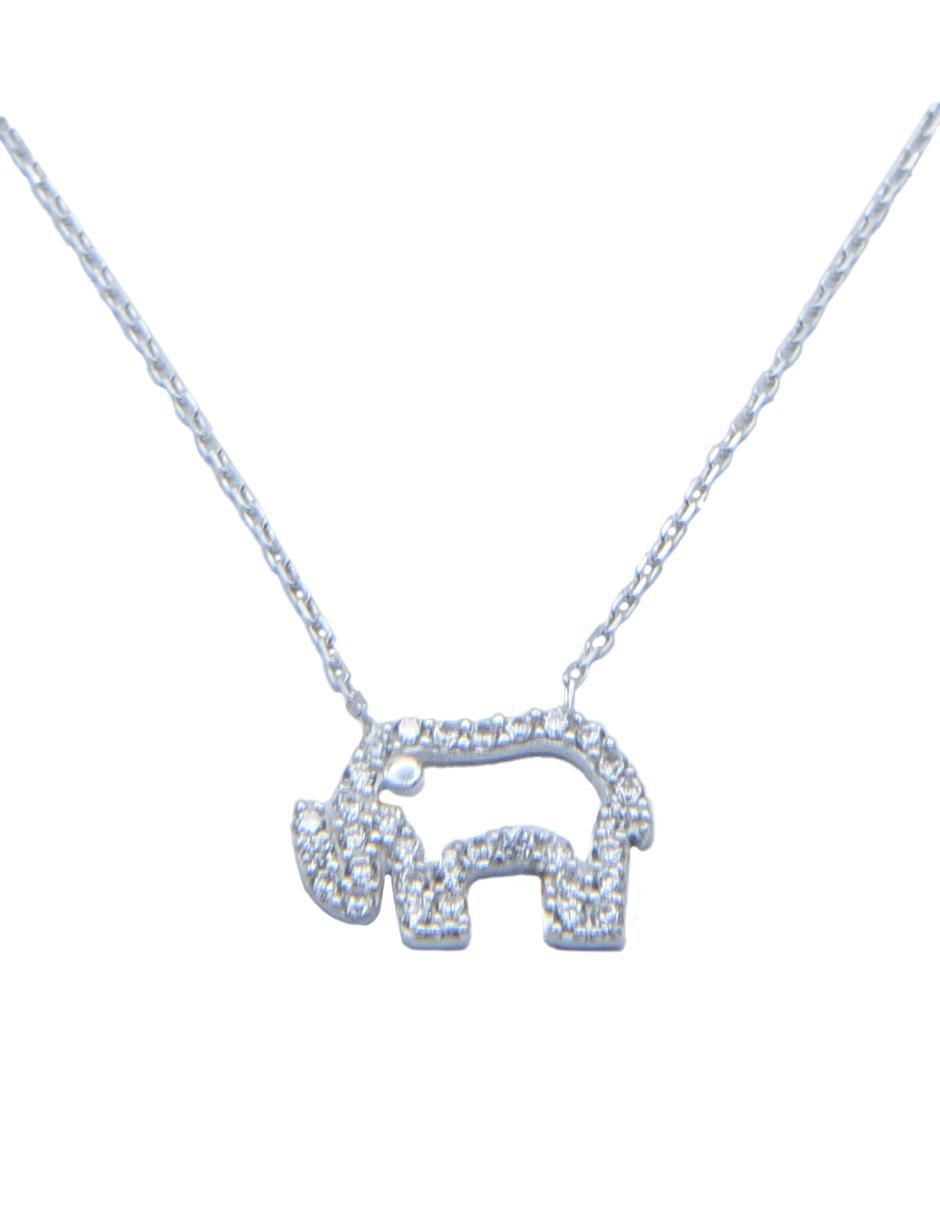 Gargantilla de elefante de plata P 925