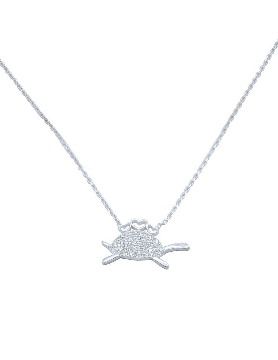 Gargantilla de tortuga de plata P 925