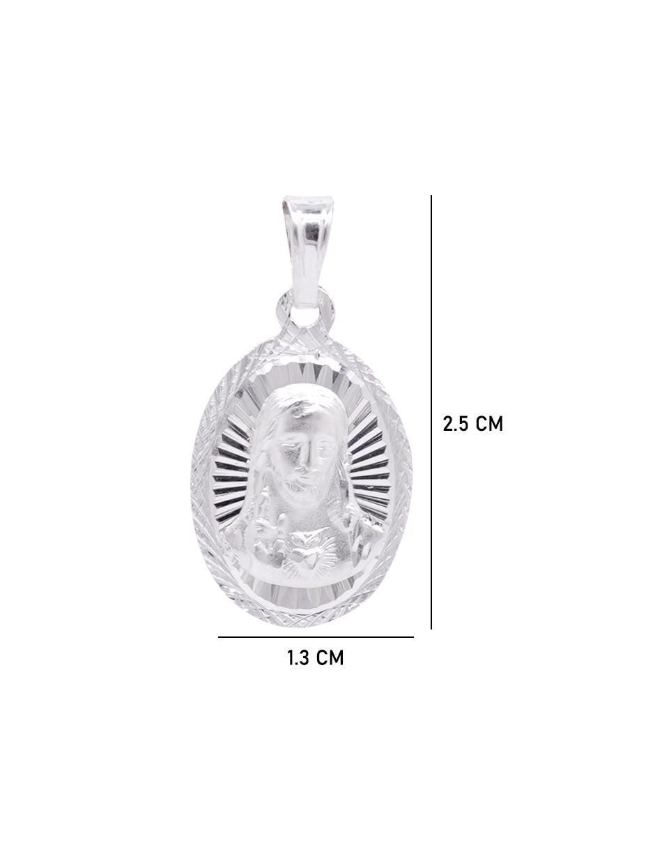 Dije ovalada jesucristo de plata P 925 4