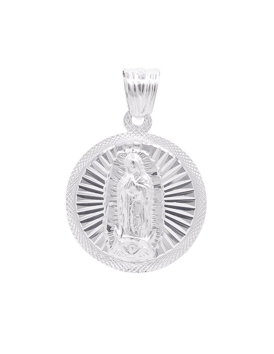 Dije circular virgen de guadalupe de plata P 925 1