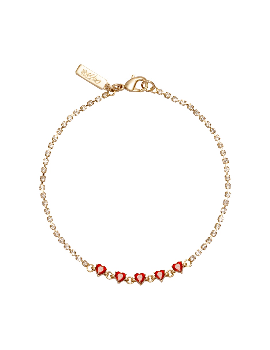 Pulsera Corazón Chispita con acabado brillante