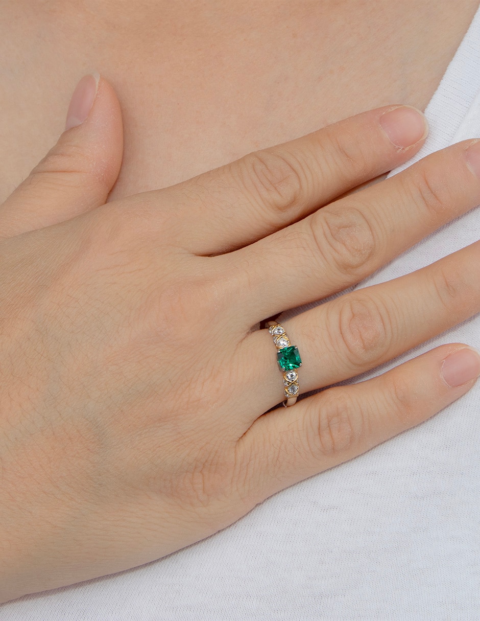 Anillo circular P 925 de plata zirconia pavé 4