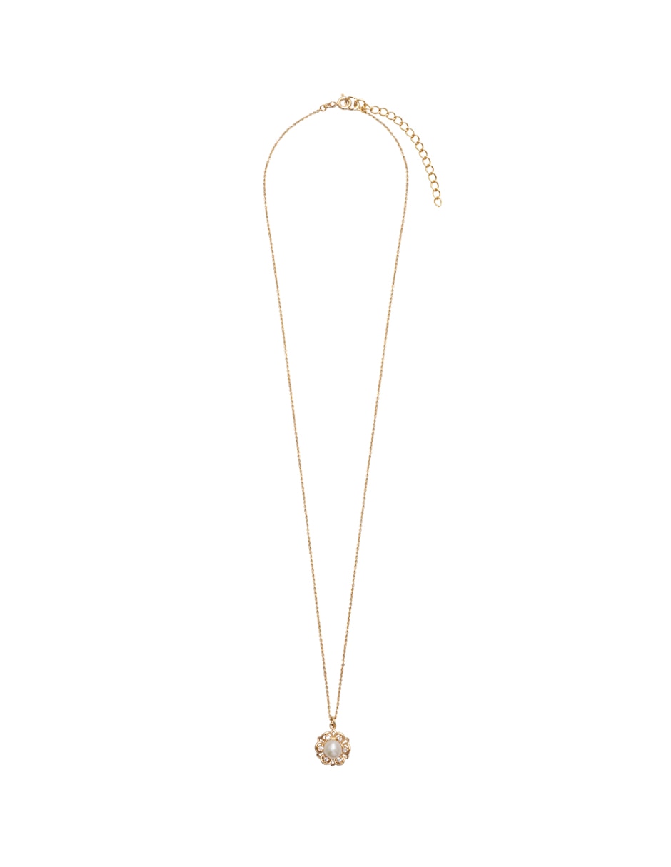Collar con dije de flor Filigrana de plata P 925 2