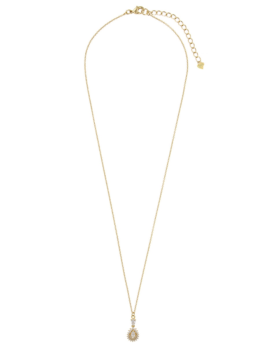 Collar con dije de gota de plata P 925 2