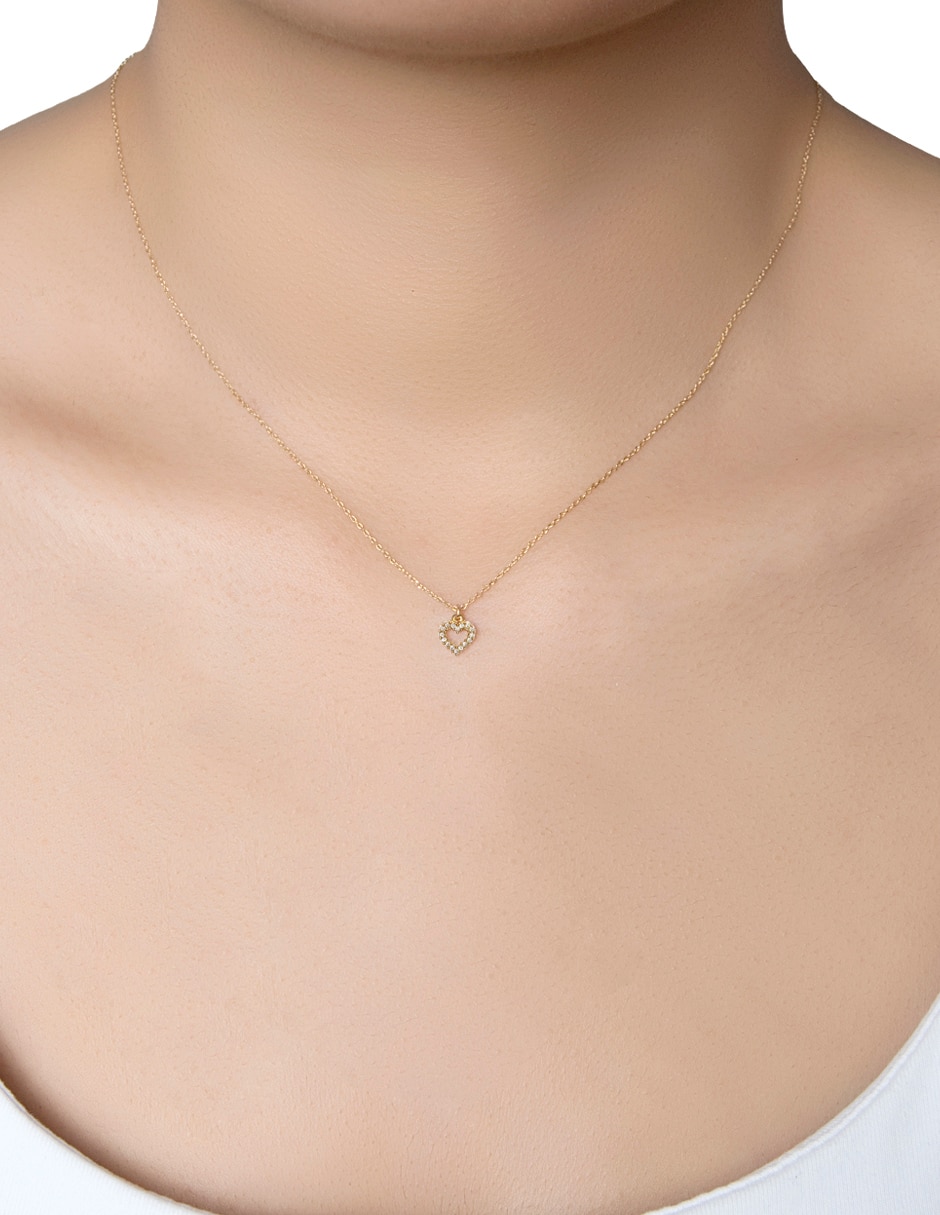Colgante Y Dije de corazón cristal 3