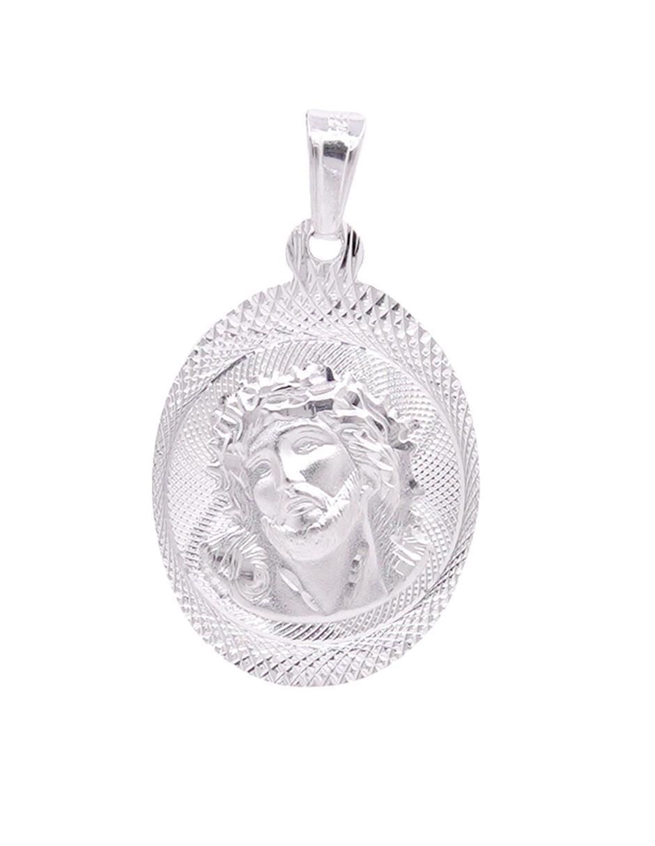 Dije ovalada jesucristo de plata P 925
