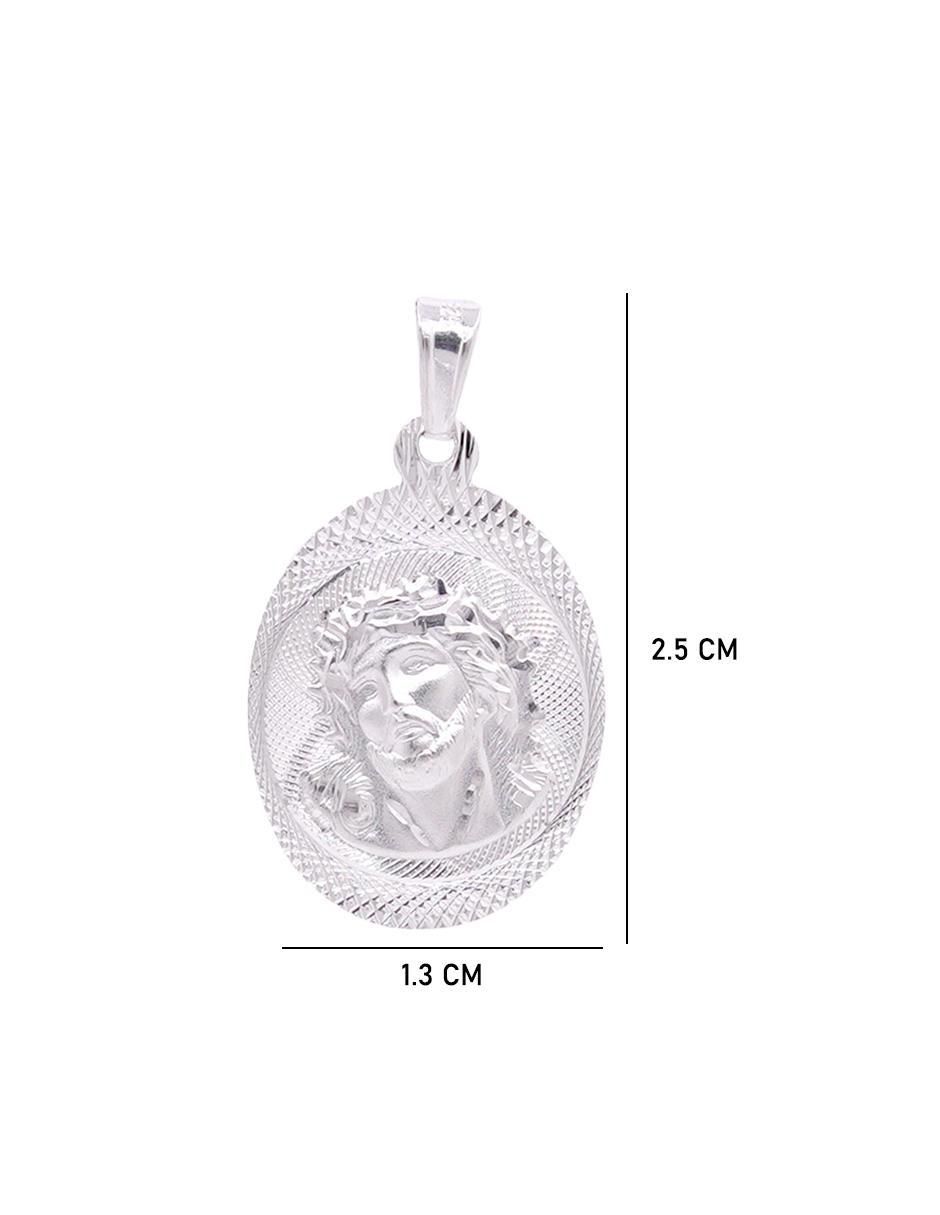 Dije ovalada jesucristo de plata P 925 6