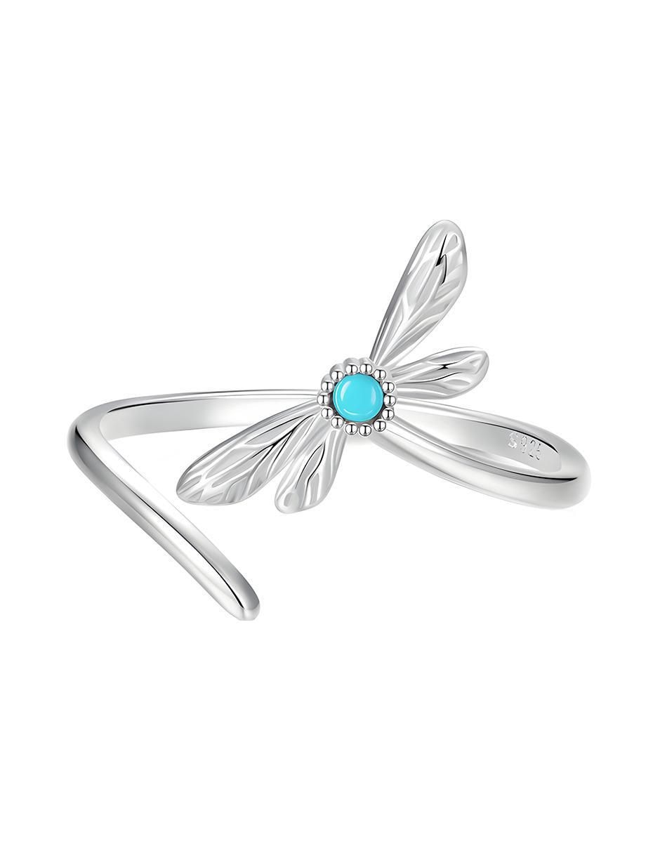 Anillo de libélula Glam Pop P 925 de plata zirconia 1