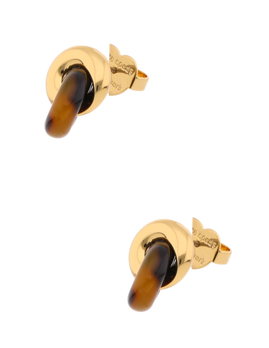 Broqueles Interlock con acabado pulido circonita 2