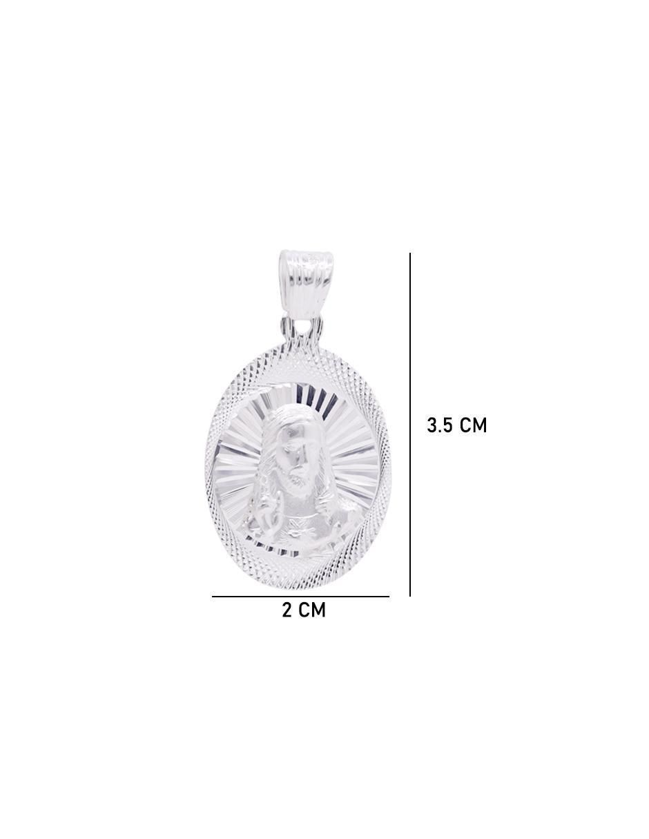 Dije ovalada sin colección jesucristo de plata P 925 5