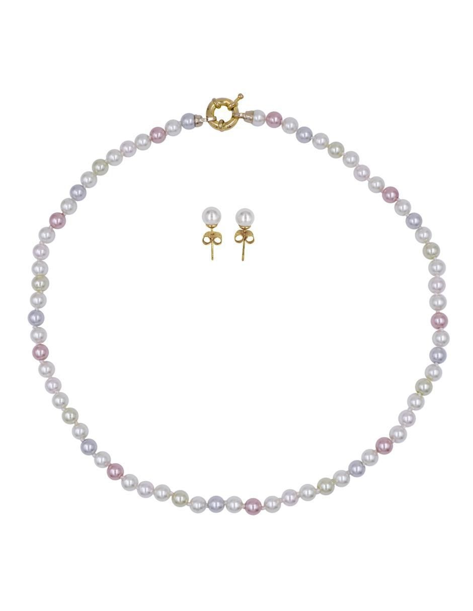 Aretes y collar Perlas de Mallorca perla 2