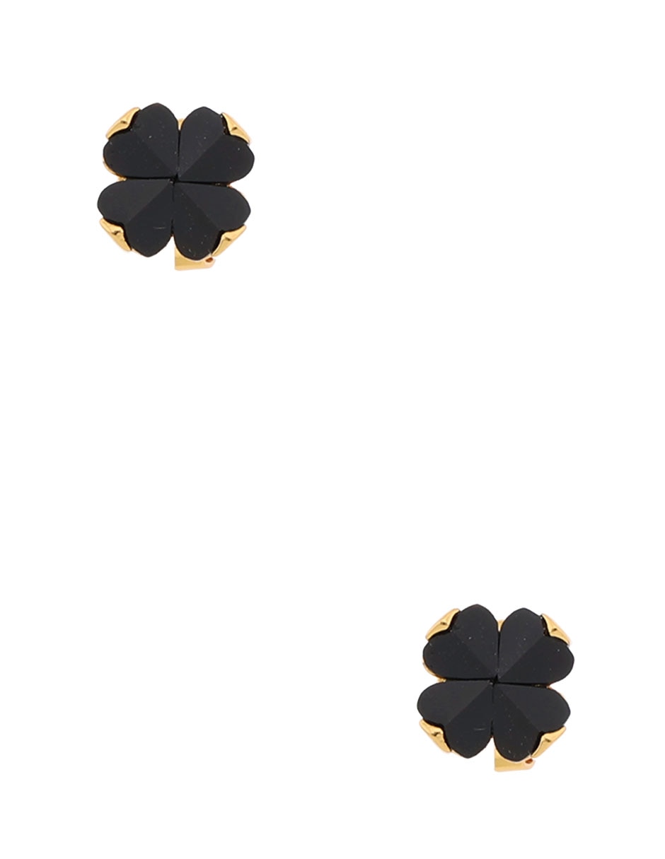 Broqueles de flor con acabado brillante