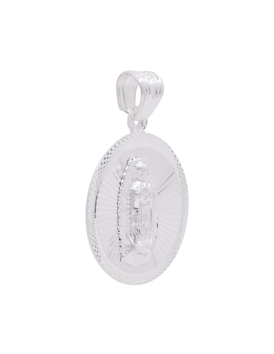 Dije redondo sin colección jesucristo de plata P 925 5