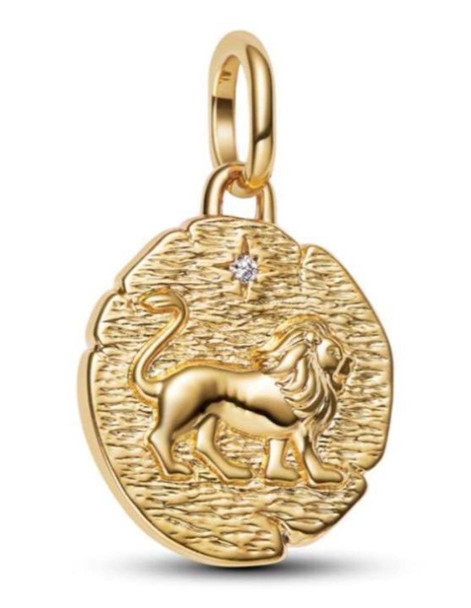 Charm de león pandora me de plata P 925 zirconia cúbica