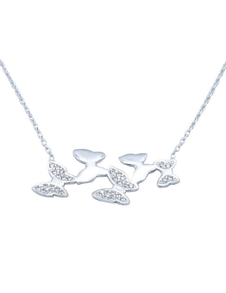 Gargantilla de mariposa de plata P 925