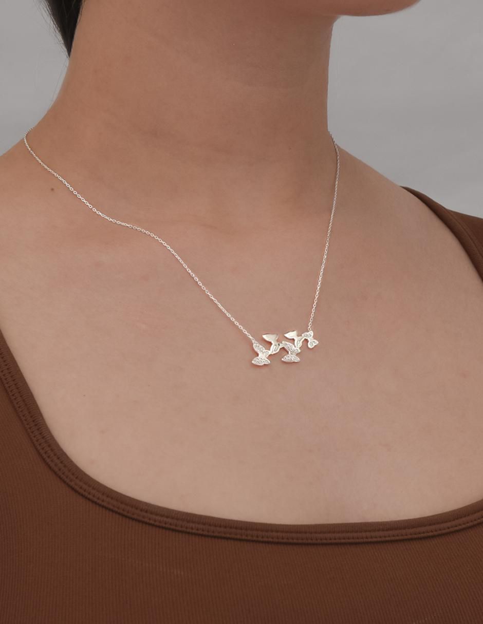 Gargantilla de mariposa de plata P 925 3