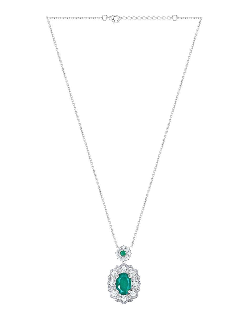 Collar ovalado de plata P 925 2