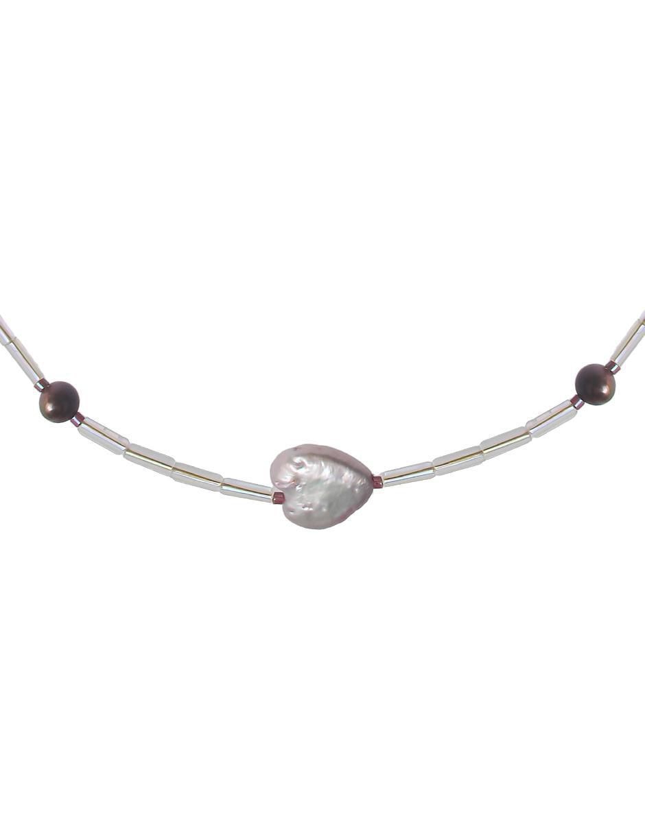 Collar de corazón 14 K