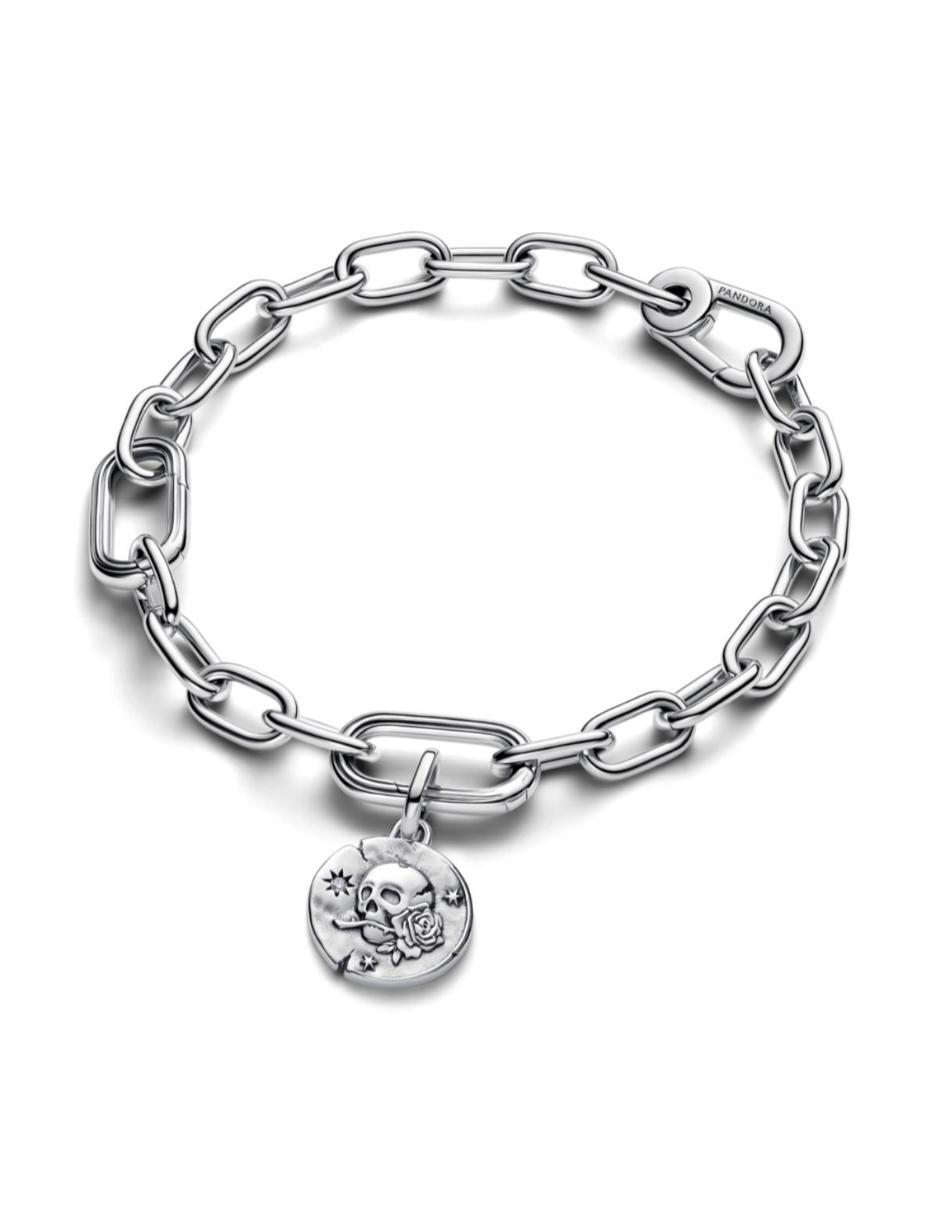 Charm de calavera me de plata P 925 zirconia cúbica 3