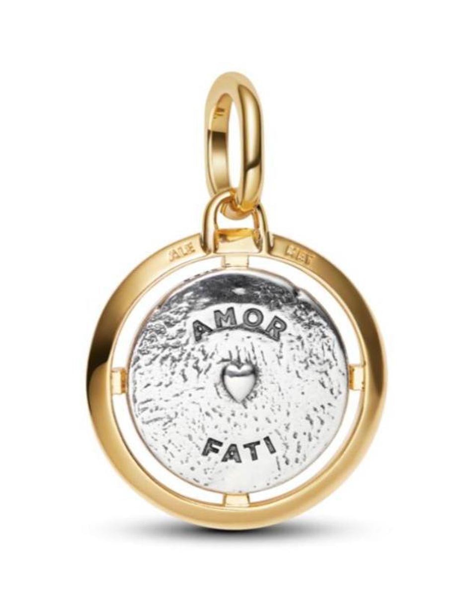Charm circular me de plata P 925 zirconia cúbica 2
