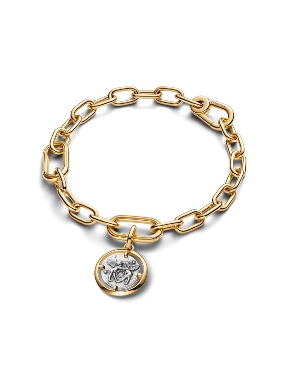 Charm circular me de plata P 925 zirconia cúbica 3
