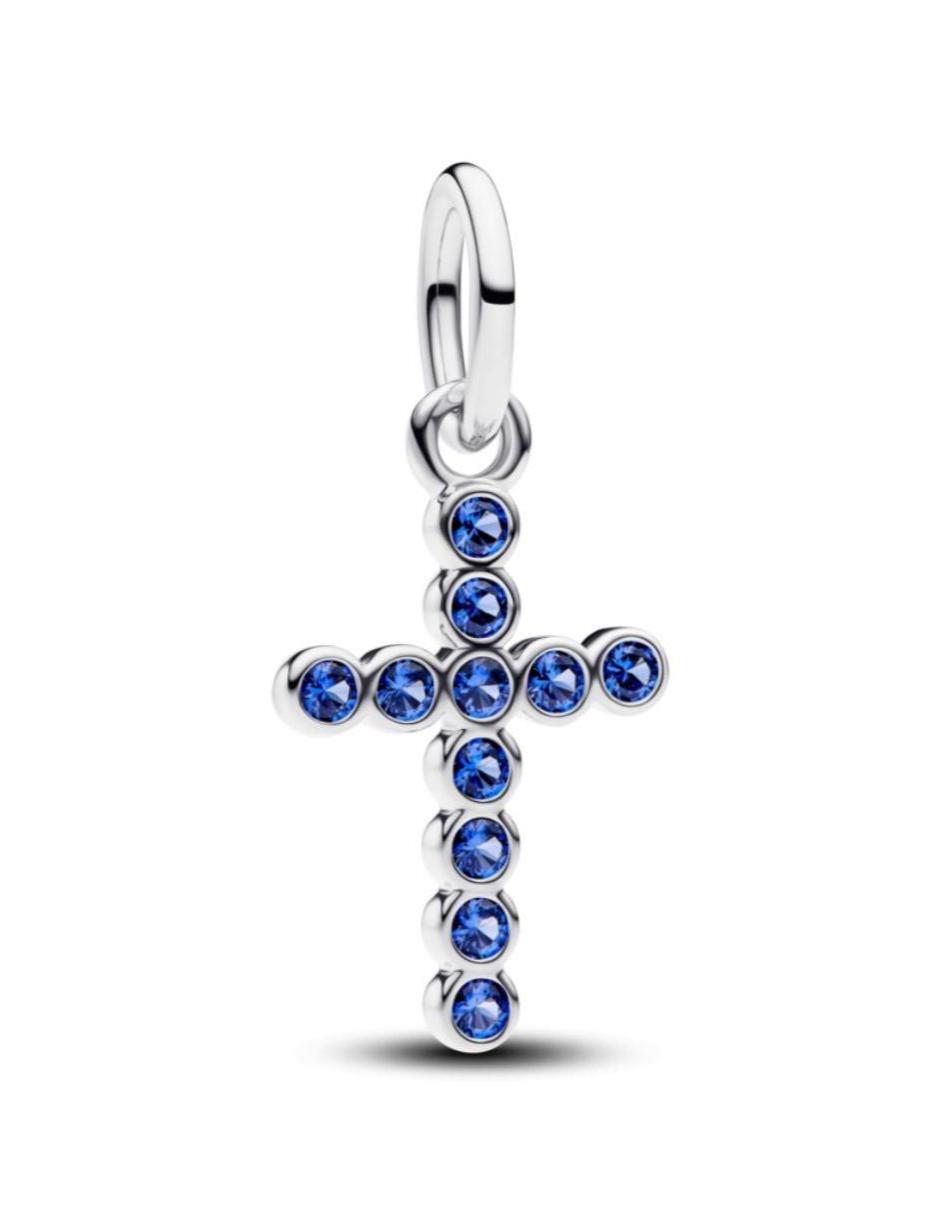 Charm de cruz moments de plata P 925 cristal Charm de cruz moments de plata P 925 cristal