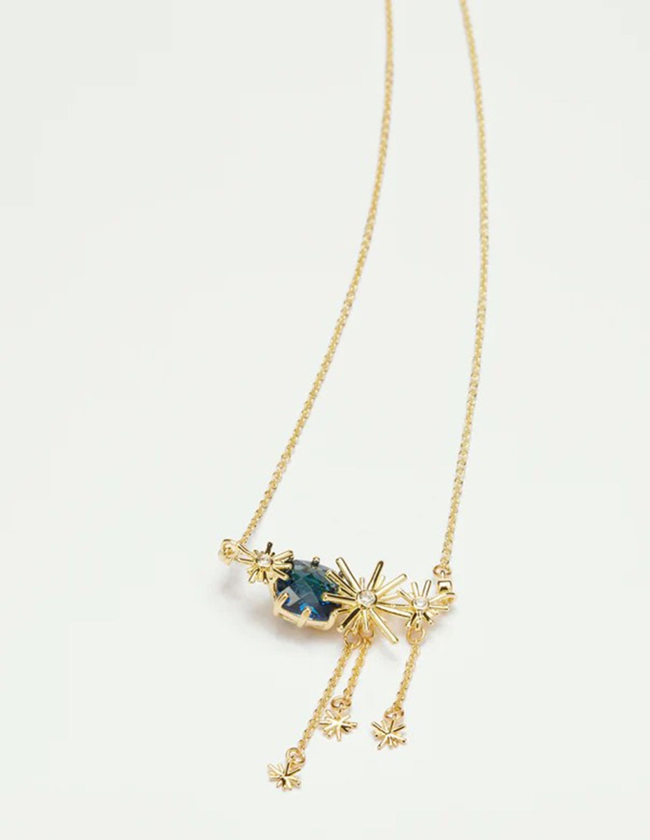 Collar de estrella de baño de oro 18 K 2