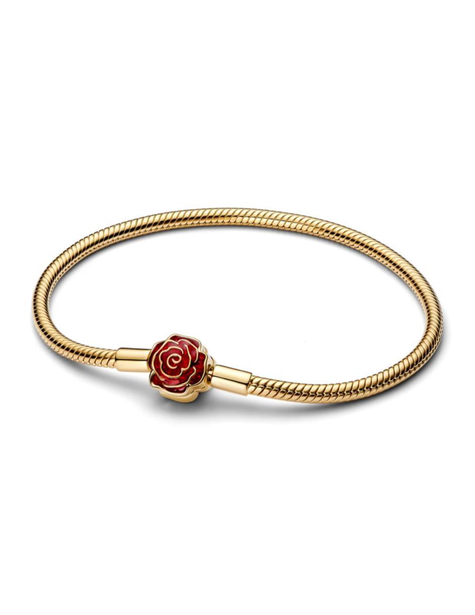 Brazalete de plata P 925 Disney x Pandora con acabado baño de oro Brazalete de plata P 925 Disney x Pandora con acabado baño de oro