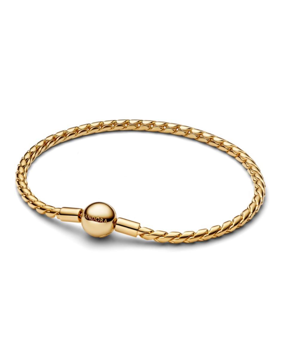 Brazalete de plata P 925 Pandora Moments con acabado baño de oro
