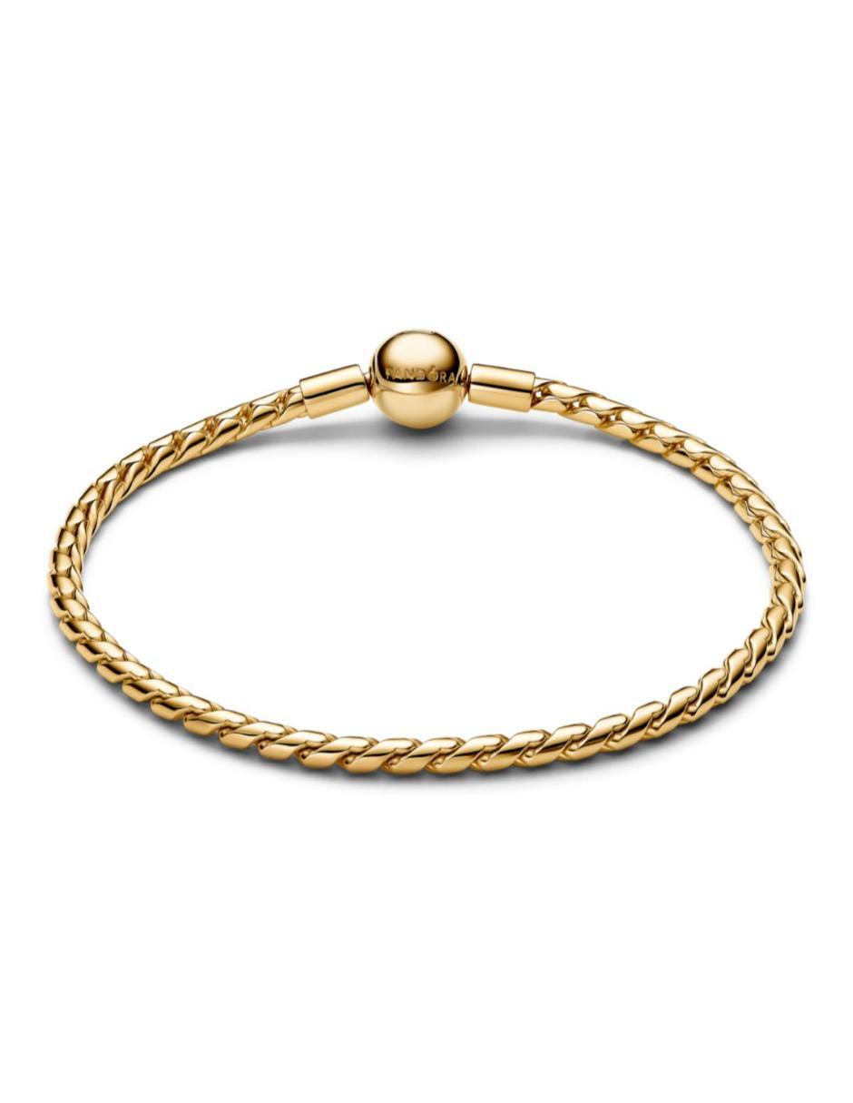 Brazalete de plata P 925 Pandora Moments con acabado baño de oro 2