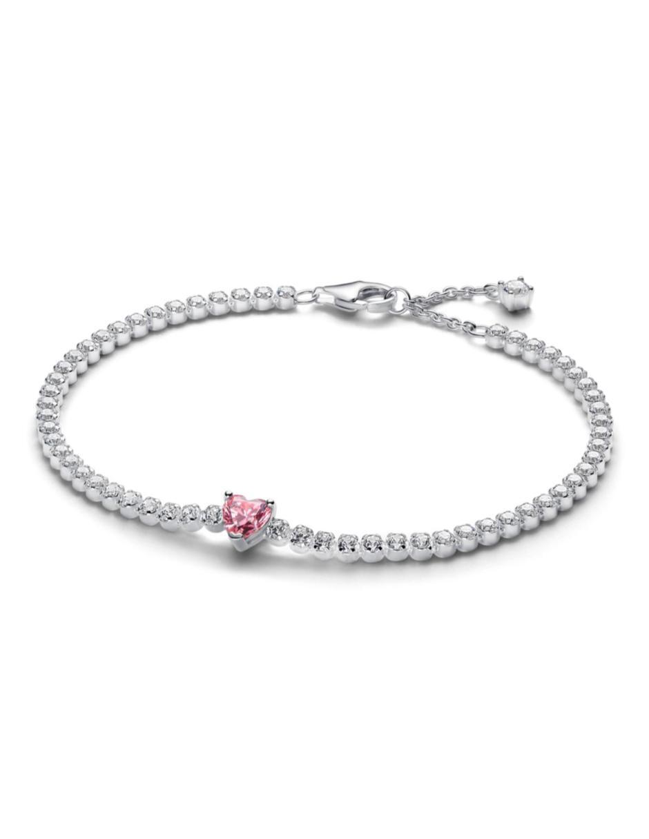 Brazalete de plata P 925 Pandora Timeless con acabado pavé 1