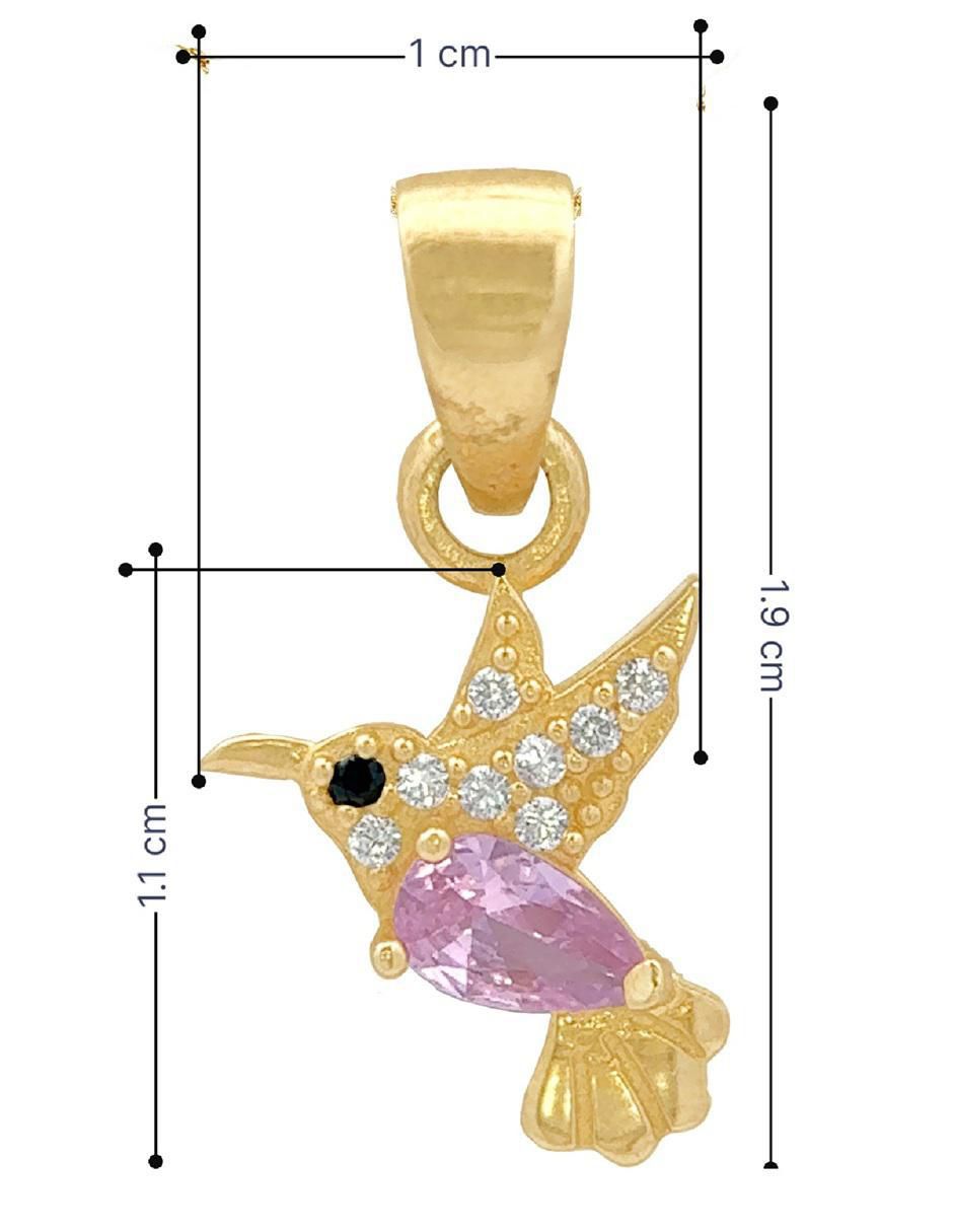 Dije de colibrí de oro 10 k 4