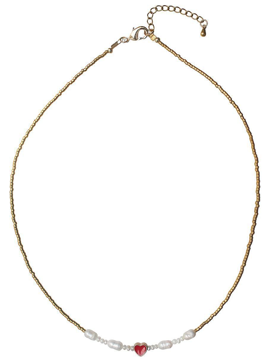Collar de corazón 14 K 3