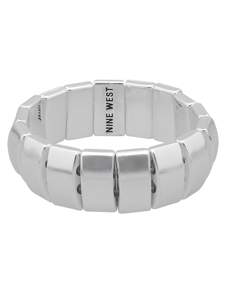 Pulsera Cyber Silver con acabado brillante