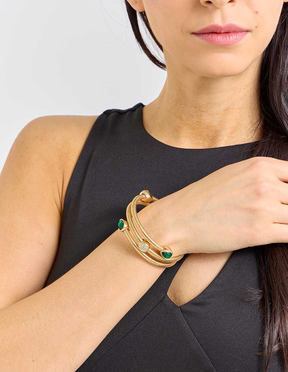 Pulsera Key Item Clr Mlt con acabado pavé 3