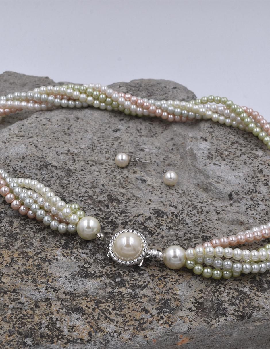 Aretes y collar Perla de mallorca 3