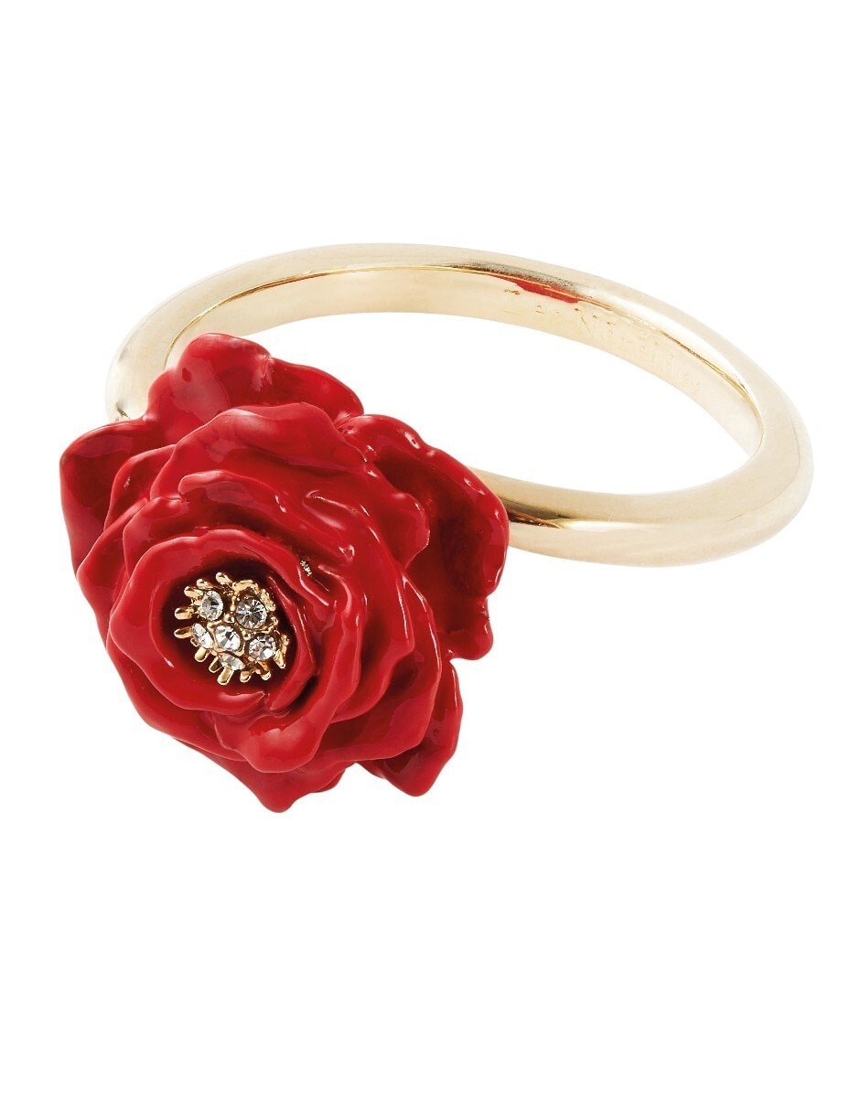 Anillo de flor cristal esmaltado Anillo de flor cristal esmaltado